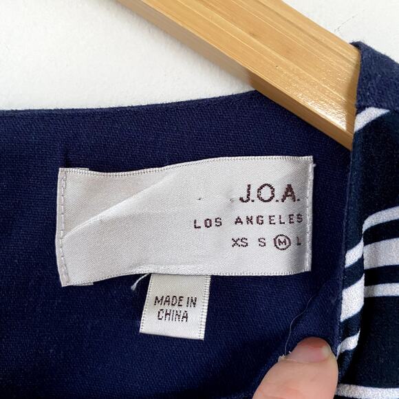 J.O.A. Los Angeles Nautical Stripe Dress Size Medium - Picture 3 of 6